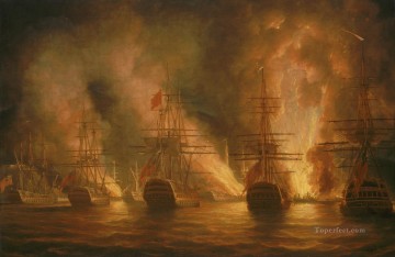 Trinidad 1797 Batallas Navales Pinturas al óleo